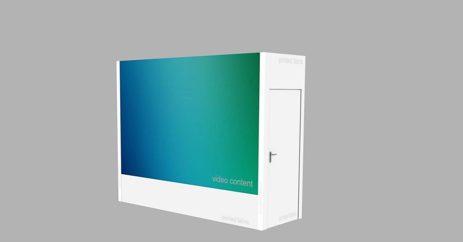 RP-9002 modular LED wall structure, 6 by 4 inline.