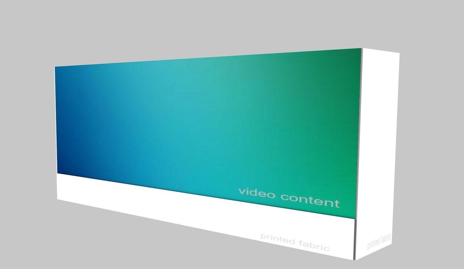 RP-9003 wide modular LED wall structure, 12 by 4 backdrop.