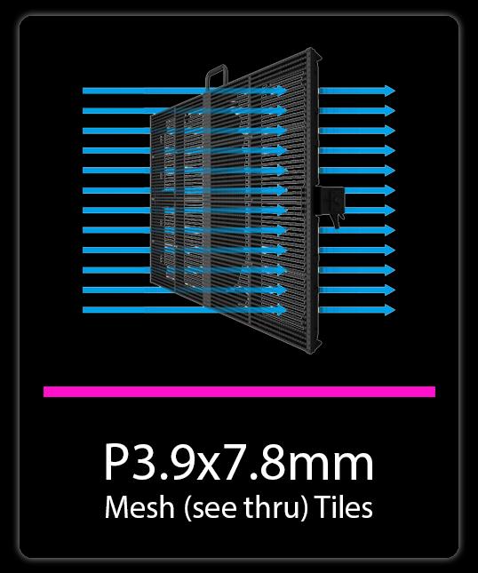 Mesh LED tile